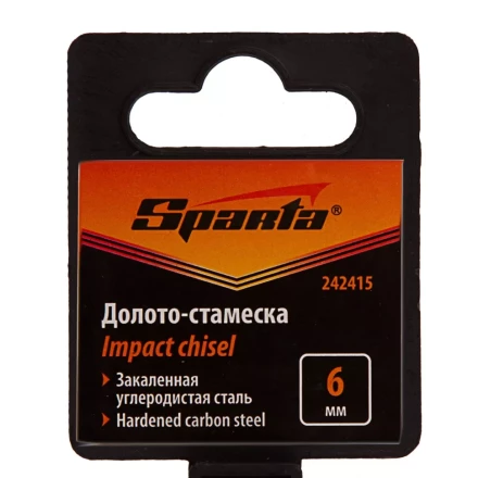 Долото-стамеска 6 мм, деревянная рукоятка// Sparta 242415 купить в Перми