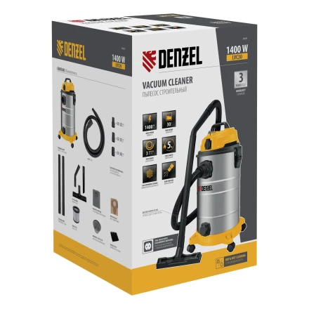Пылесос строительный LVC30 Denzel 28293 купить в Перми