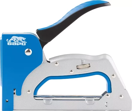 Степлер металлический 3 в 1 регул. удара двухкомп. рукоятка,тип скобы 53 300 500 6-14мм БАРС 40004 купить в Перми