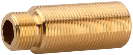 Муфта ЗУБР &quot;ШиреФит&quot; соединит. проходная &quot;внешн. резьба-внешн/внутр. резьба&quot; с накидн. гайками, 1/2&quot;- 3/4&quot; / 1/2&quot;, 71 мм 51590-071-1/2 купить в Перми