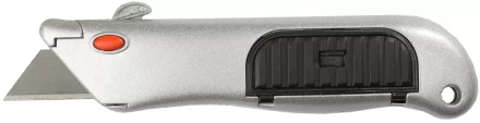 Нож STAYER &quot;PROFI&quot; металлический корпус, с выдвижным трапециевидным лезвием, 5 запасных лезвий 9233 купить в Перми
