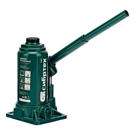 Домкрат гидравлический бутылочный Сибртех 50805, 8 т, 180-350 мм купить в Перми