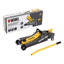 Домкрат гидравлический подкатной с фиксатором Denzel 51232, 2,5 т, 85-385 мм