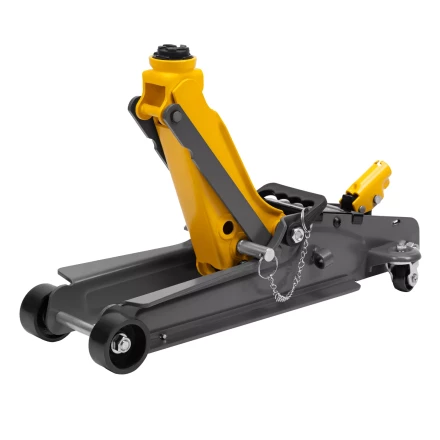 Домкрат гидравлический подкатной с фиксатором Denzel 51232, 2,5 т, 85-385 мм купить в Перми