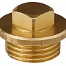 Заглушка GENERAL FITTINGS, 6-ти гранная головка с прижимной шайбой, никелированная латунь, наружная резьба, 1" 51099-1 купить в Перми