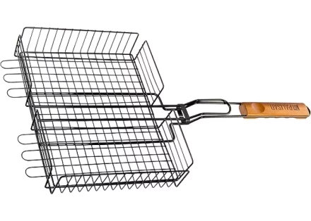 Решетка гриль 250х310х65 мм объемная антипригарная PALISAD Camping 69552 купить в Перми