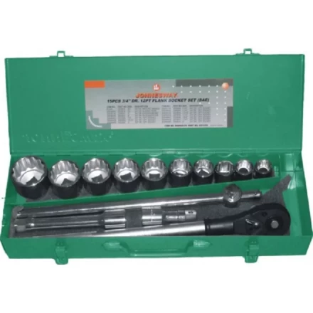 Набор головок торцевых  3/4&quot;DR  7/8&quot;  2&quot; 15предметов Jonnesway S04Н6415S 48501 купить в Перми