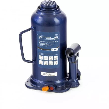 Домкрат гидравлический бутылочный 16 т h подъема 227-457 мм Stels 51168 купить в Перми