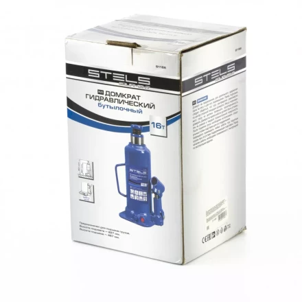 Домкрат гидравлический бутылочный 16 т h подъема 227-457 мм Stels 51168 купить в Перми