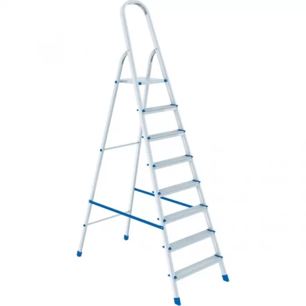 Стремянка 8 ступеней алюминиевая СИБРТЕХ 97718 купить в Перми