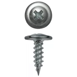 Саморезы ЗУБР с прессшайбой по листовому металлу до 0,9мм, PH2, 4,2х32мм, ТФ2, 600шт 4-300192-42-032