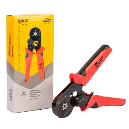 Пресс-клещи КВТ ПКВш-10у для опрессовки втулочных наконечников до 10 мм (92311) купить в Перми