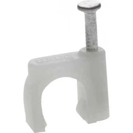 ЗУБР &quot;МАСТЕР&quot;. Скоба-держатель для круглого кабеля, с оцинкованным гвоздем, 8 мм, 50 шт 45111-08 купить в Перми