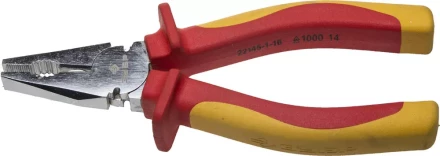 Плоскогубцы ЗУБР &quot;ПРОФЕССИОНАЛ&quot; &quot;ПРОФИЭЛЕКТРИК&quot;, диэлектрические комбинированные, двухкомп рукоятка, до ~1000В, 160мм 22145-1-16 купить в Перми