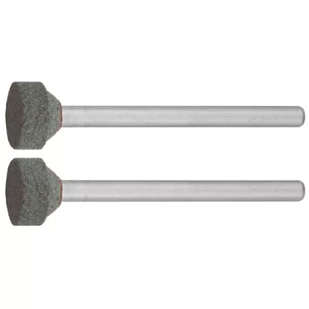 Круг ЗУБР абразивный шлифовальный из карбида кремния на шпильке, P 120, d 10,0x3,2мм, L 45мм, 2шт 35915 купить в Перми