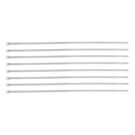 Хомуты, 500 х 8 мм, пластиковые, белые, 50 шт Сибртех 45589 купить в Перми