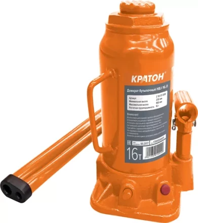 Домкрат бутылочный Кратон HBJ-16.0 2 30 01 009 купить в Перми