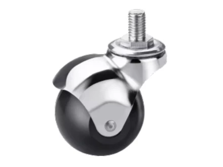 Колесо мебельное поворотное резиновое SCmt 20 40 мм с болтом 1027289 купить в Перми