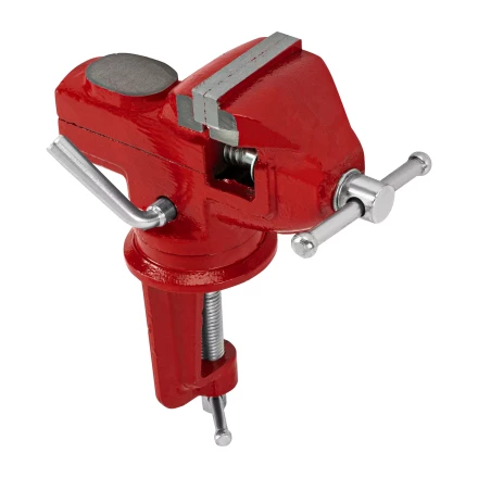 Тиски слесарные MTX 50 мм настольные поворотные c наковальней 18675 купить в Перми