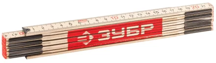 Метр ЗУБР &quot;ЭКСПЕРТ&quot; складной, усиленный, деревянный, 2м 3424-2_z01 купить в Перми