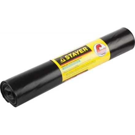 Мешки для строительного мусора STAYER &quot;Comfort&quot;, особопрочные, черные, 120л, 10шт 39157-120 купить в Перми