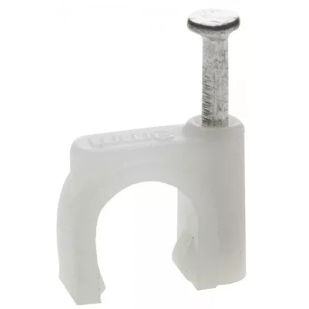 ЗУБР &quot;МАСТЕР&quot;. Скоба-держатель для круглого кабеля, с оцинкованным гвоздем, 6 мм, 50 шт 45111-06 купить в Перми