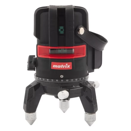 Лазерный уровень ML 06 Green, 30 м, 520 нм, аккумулятор Li 2800 мАч, резьба 5/8&quot; Matrix 35067 купить в Перми