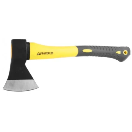 Топор STAYER &quot;кованый с двухкомпонентной стеклопластиковой рукояткой, 0,8кг 2062-08 купить в Перми
