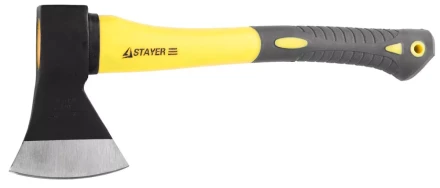 Топор STAYER &quot;кованый с двухкомпонентной стеклопластиковой рукояткой, 0,8кг 2062-08 купить в Перми