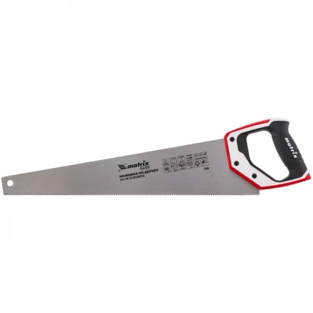 Ножовка по дереву 500 мм каленый зуб 3D 11-12TPI трехкомпонентная рукоятка PRO MATRIX 23585 купить в Перми