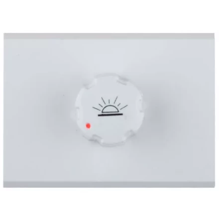 Диммер СВЕТОЗАР &quot;ЭФФЕКТ&quot; без вставки и рамки, цвет белый, 60-500Вт SV-54442-W купить в Перми