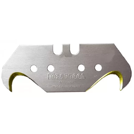 Лезвие KRAFTOOL&quot;PRO&quot; &quot;SOLINGEN&quot;сменное,для универс ножей,нитрид титана,многоур закалка,крюк типS24,18,7х50х0,50мм,5шт 09643-TIN-S5_z01 купить в Перми