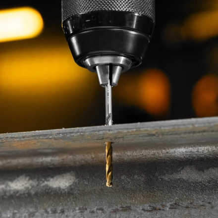 Набор сверл по металлу Denzel, 1-10 мм, Р6М5К8-TiN, Golden Tip, 10 шт 723005 купить в Перми