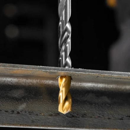 Набор сверл по металлу Denzel, 1-10 мм, Р6М5К8-TiN, Golden Tip, 10 шт 723005 купить в Перми