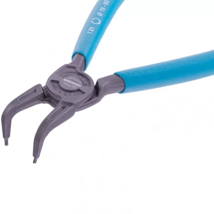 Съемник 165 мм для внутренних стопорных колец (19-60 мм) изогнутые губки Gross 18343 купить в Перми