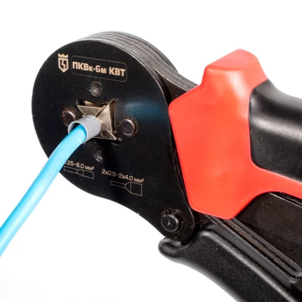 Пресс-клещи КВТ ПКВк-6м для опрессовки втулочных наконечников до 6.0 мм (85224) купить в Перми