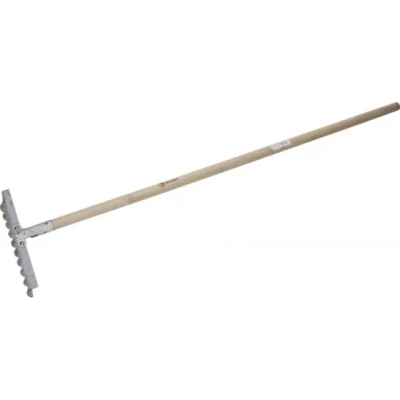 Грабли ЗУБР из нержавеющей стали, 10 витых зубцов, деревянный черенок 4-39481-10 купить в Перми