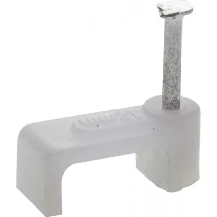 ЗУБР &quot;МАСТЕР&quot;. Скоба-держатель для плоского кабеля, с оцинкованным гвоздем, 14 мм, 30 шт 45112-14 купить в Перми