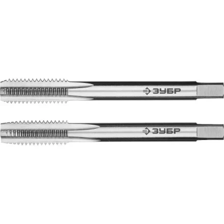 Метчики ЗУБР &quot;ЭКСПЕРТ&quot; машинно-ручные, комплектные для нарезания метрической резьбы в сквозных отверстиях, М8х1,25, 2шт 4-28007-08-1.25-H2 купить в Перми