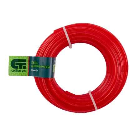 Леска для триммера семь граней, 4.0 мм х 10 м, Россия Сибртех 961845 купить в Перми