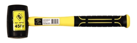 Киянка резин.450гр.с фиберглассовой рукоят.1/6/36 23057 купить в Перми