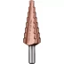 Сверло ЗУБР &quot;КОБАЛЬТ&quot; ступен. по сталям и цв.мет.ст.Р6М5 с кобальт.покрыт.d6-20мм, 8ступ.d6-20,L-75мм, трехгран.хв. 8мм 29672-6-20-8 купить в Перми