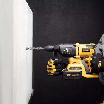 Бур по бетону Denzel, 14 x 160 мм, двойная спираль, три пылеотводящие кромки, купить в Перми