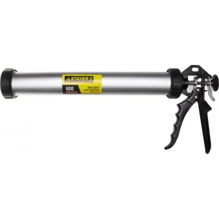 Пистолет для герметика STAYER &quot;PROFESSIONAL&quot; 0673-60, закрытый, алюминиевый корпус, 600мл 0673-60 купить в Перми