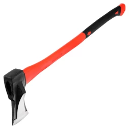 Топор-колун с клиновидным полотном 3000 г Matrix 21817, фибергласовое обрезиненное топорище 900 мм