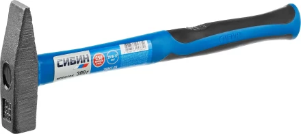 Молоток слесарный 300 г с фиберглассовой рукояткой, СИБИН 20047-03 20047-03 купить в Перми