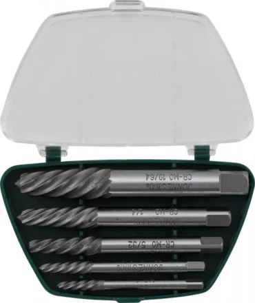 Комплект экстракторов съемник шпилек  5/64&quot;- 19/64&quot; 5 предметов   AG 010049  Jonnesway 47024 купить в Перми