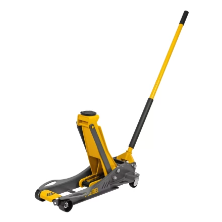 Домкрат гидравлический подкатной Denzel 51251, 3,8 т, 110-580 мм, быстрый подъем, низкий подхват, проф. купить в Перми