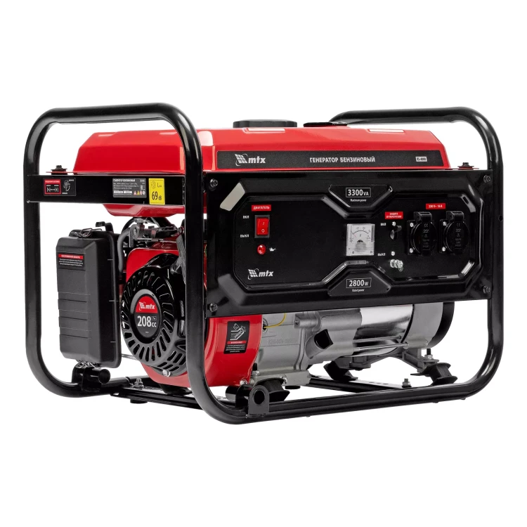 Генератор бензиновый MTX RS-4000 946115, 3,3 кВт, 230В, ручной стартер купить в Перми