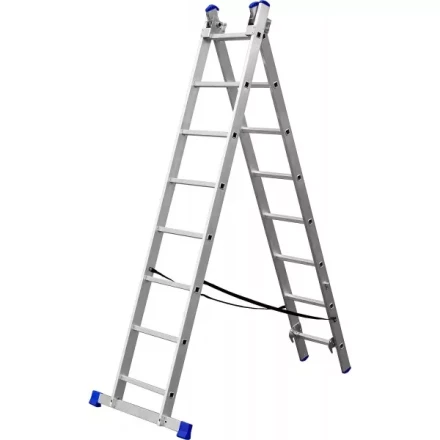 Лестница ЗУБР универсальная, двухсекционная со стабилизатором, 8 ступеней 38821-08 купить в Перми